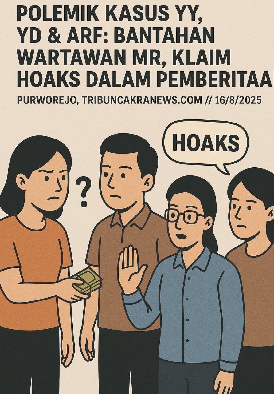 Polemik Kasus YY, YD & ARF: Wartawan MRN Membantah, Tegaskan Tak Terlibat