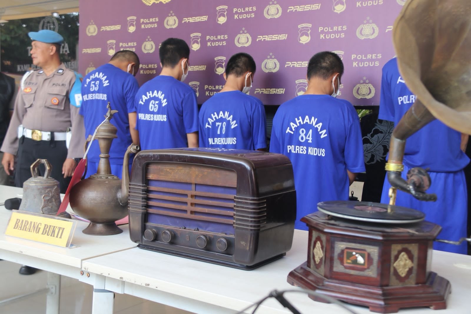 Polres Kudus Berhasil Ungkap Kasus Pencurian Barang Antik Kurang dari 24 Jam