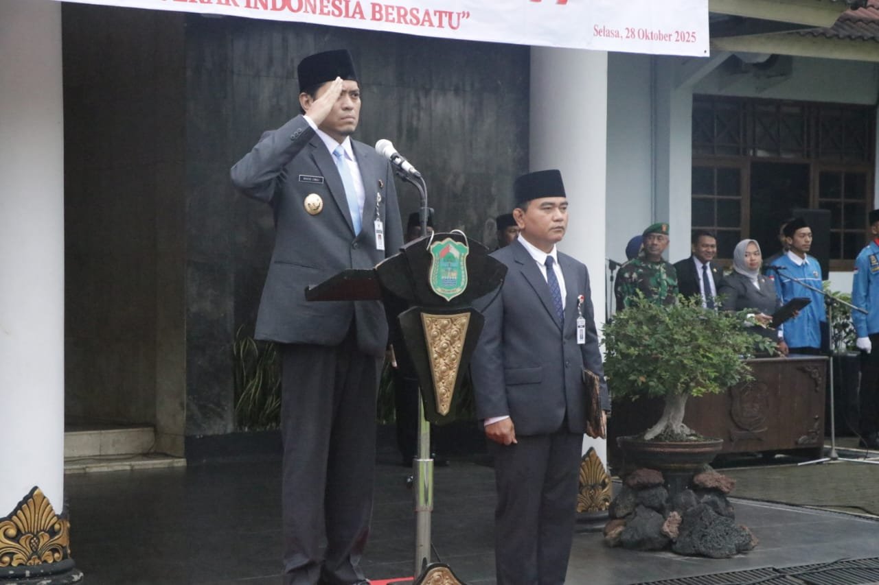 Wakil Bupati Banjarnegara Wakhid Jumali,Lc,.Pimpin Upacara Hari Sumpah Pemuda ke-97