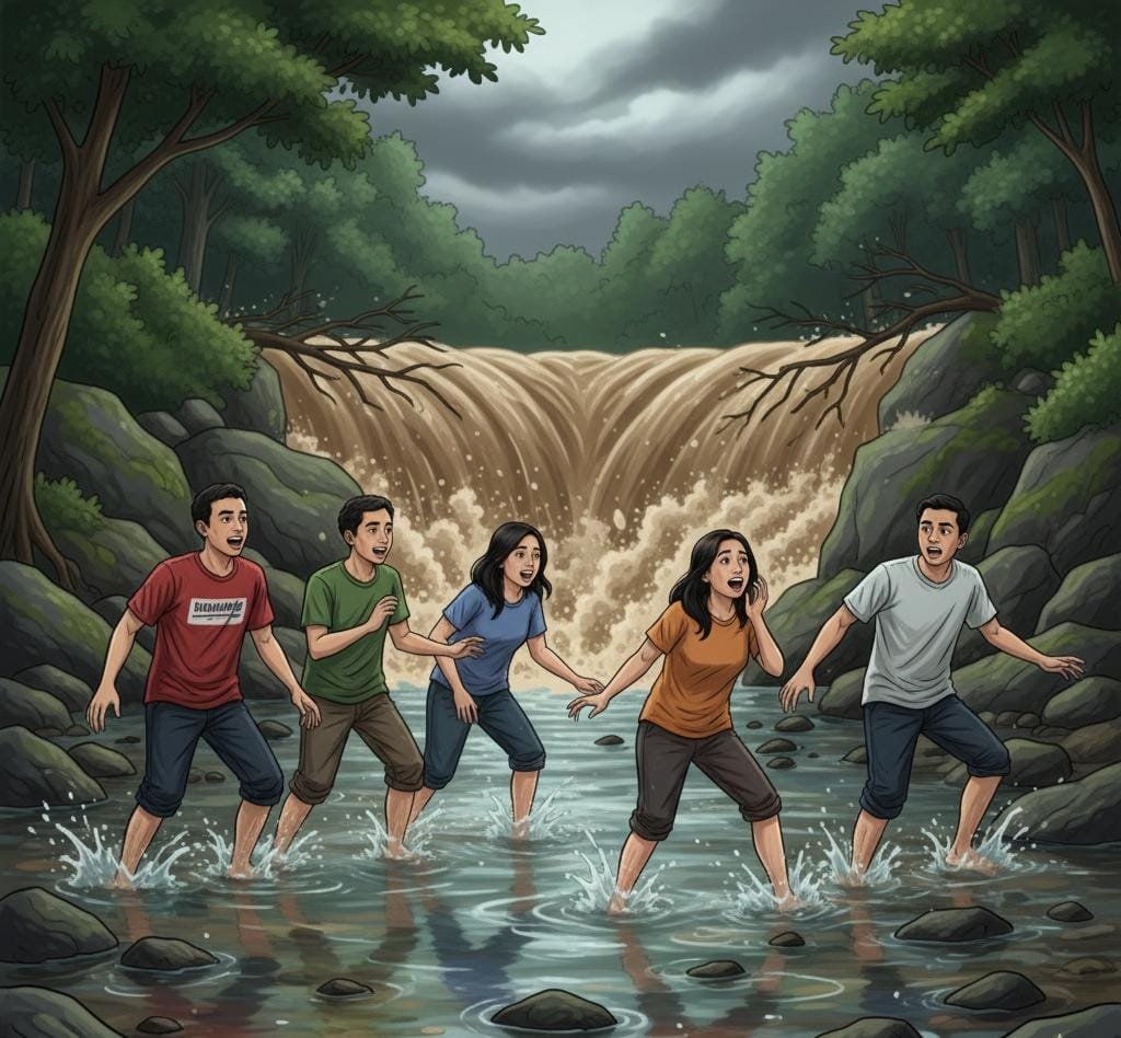 6 Mahasiswa KKN UIN Walisongo Terseret Banjir Bandang di Kendal, 3 Tewas dan 3 Masih Hilang