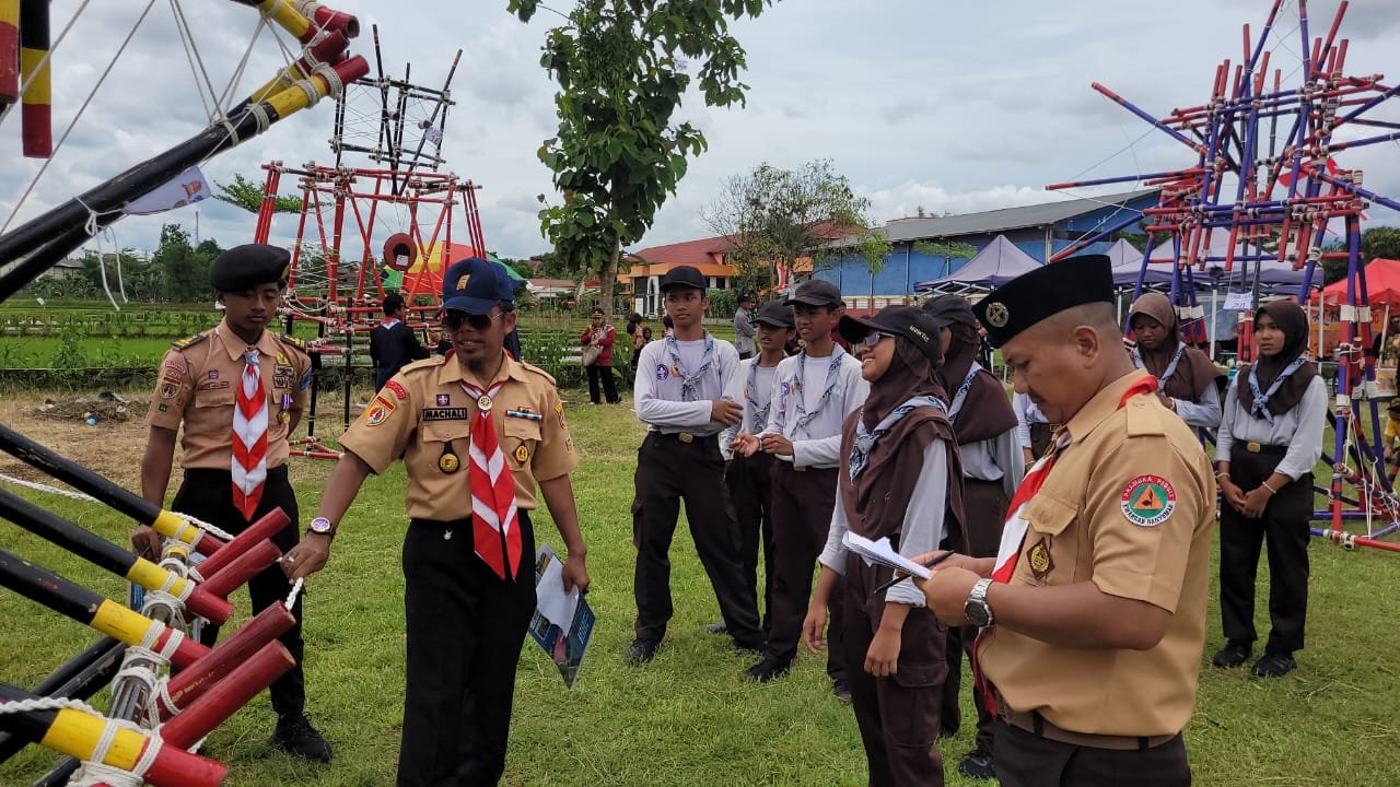 Ratusan Pramuka Penggalang Adu Keterampilan di Scout Skill Competition SMK Citra Bangsa Mandiri Purwokerto