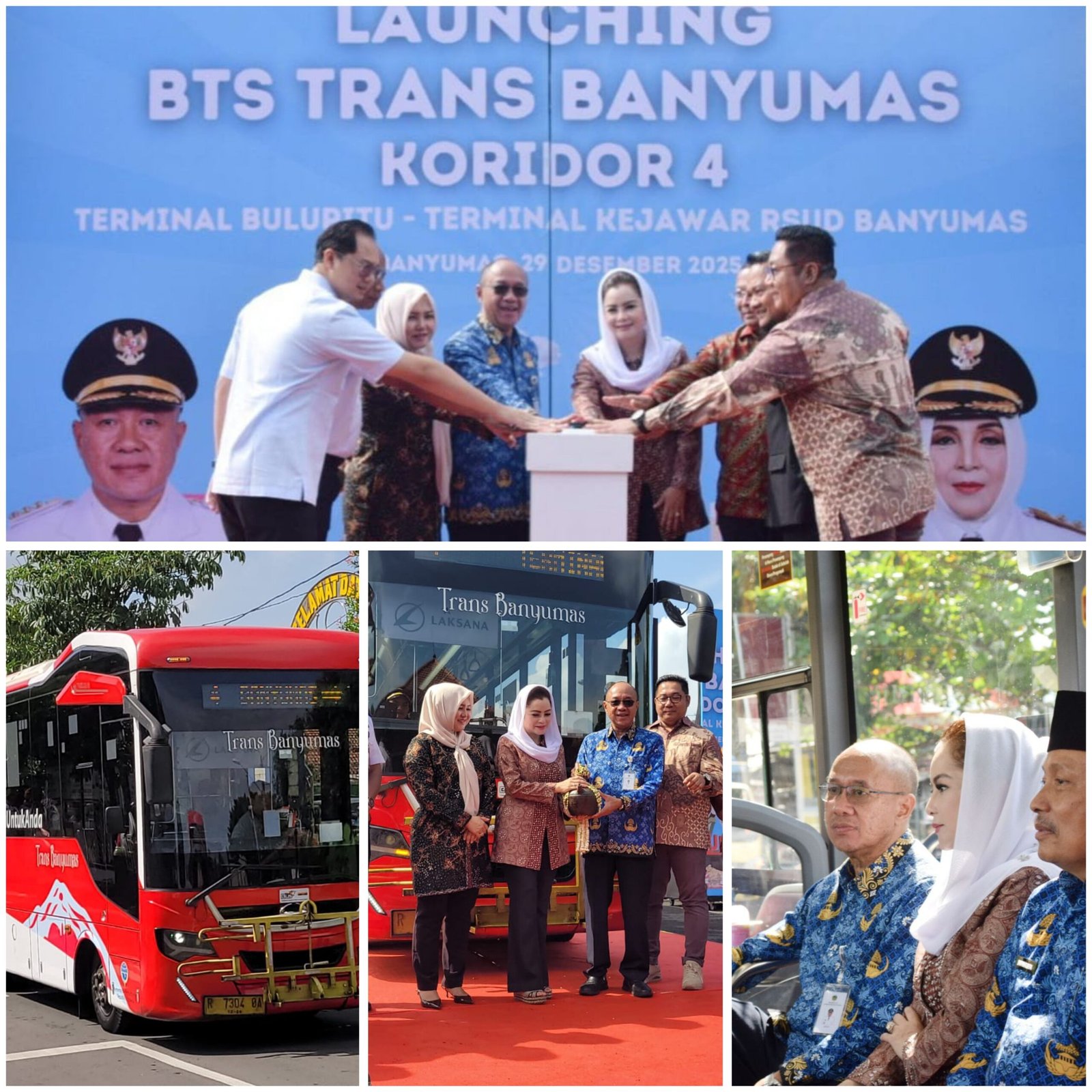 Bupati Banyumas Luncurkan Trans Banyumas Koridor Terminal Bulupitu–Kejawar