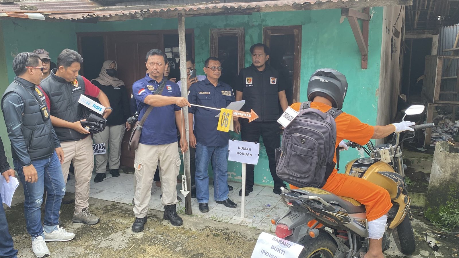 Polres Purbalingga Gelar Rekonstruksi Kasus Pembunuhan di Wirasana, 18 Adegan Diperagakan