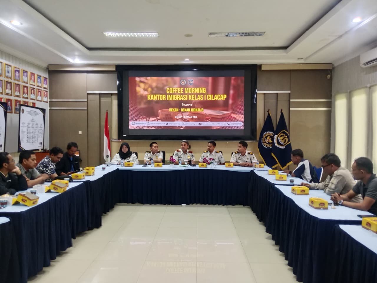 Kantor Imigrasi Cilacap Perkuat Sinergi dengan Jurnalis lewat Coffee Morning