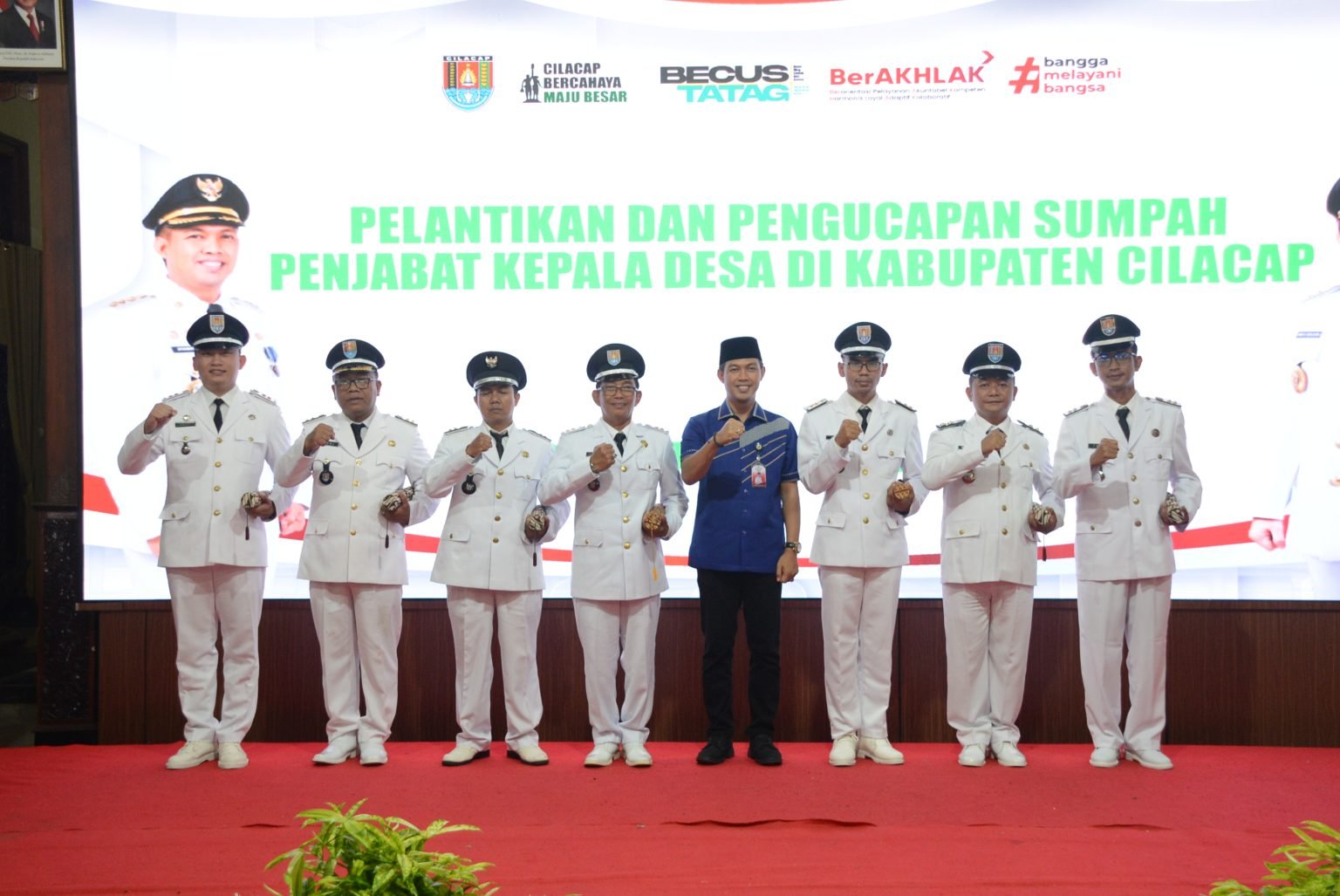 Bupati Cilacap lantik Penjabat 7 Kades Berinovasi