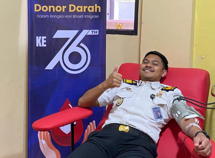 Peringati Hari Bhakti Imigrasi ke-76, Imigrasi Cilacap Gelar Donor Darah