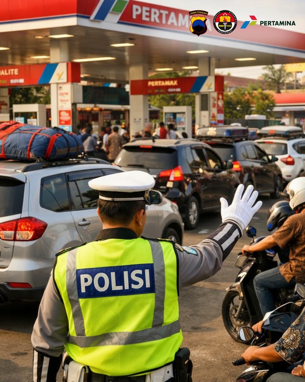 SPBU Diserbu Saat Mudik, Polda Jawa Tengah Minta Pemudik Isi BBM Sebelum Tangki Kritis