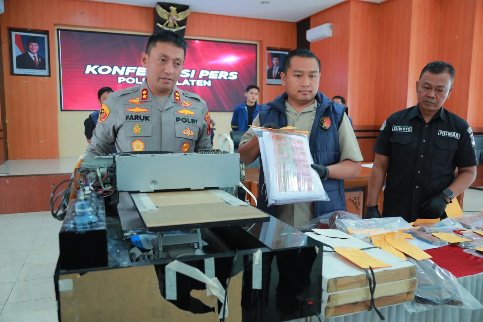 Polres Klaten Bongkar Pabrik Uang Palsu, Tangkap Jaringan Lintas Provinsi