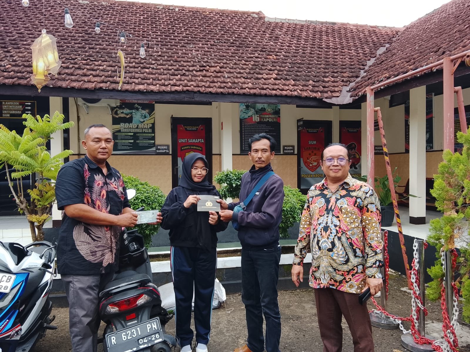 Didampingi Rasmono S.H., Sengketa Motor Eks Pasangan Tuntas Secara Damai