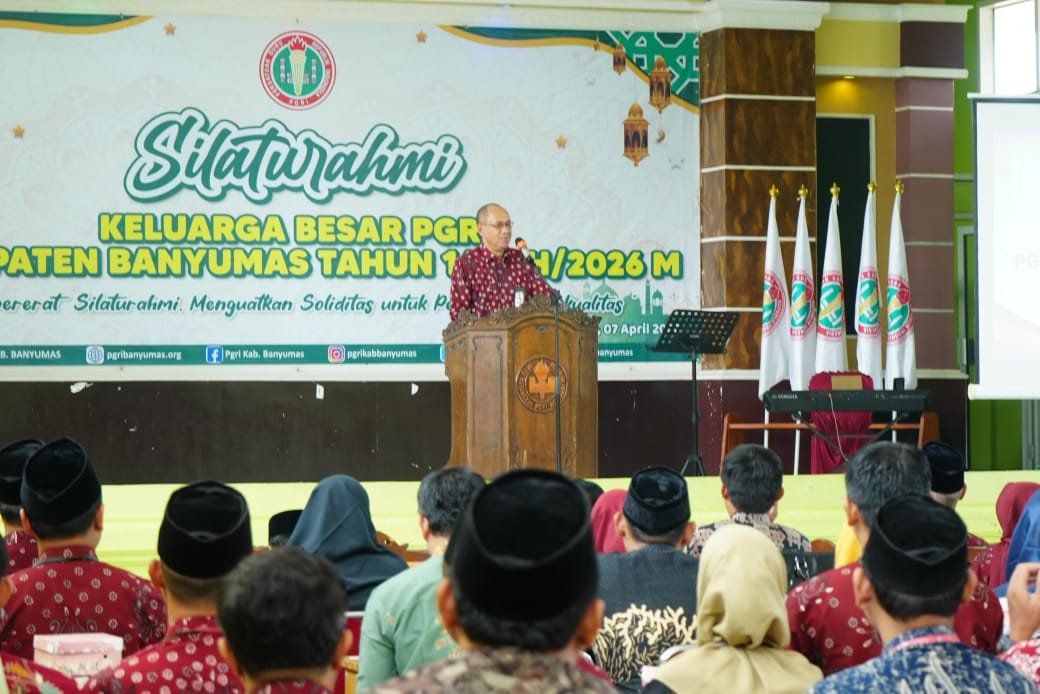 Silaturahmi PGRI Banyumas, Bupati Sadewo Tegaskan Komitmen Lindungi PPPK Guru