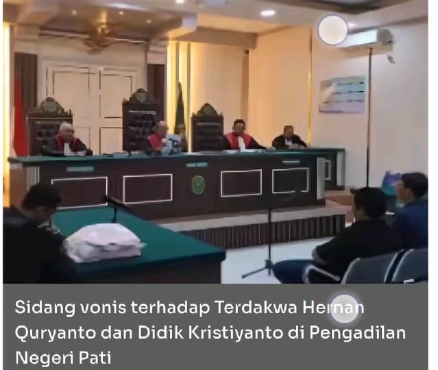 Halangi Kerja Wartawan di Pati, Dua Terdakwa Divonis 4 Bulan Penjara