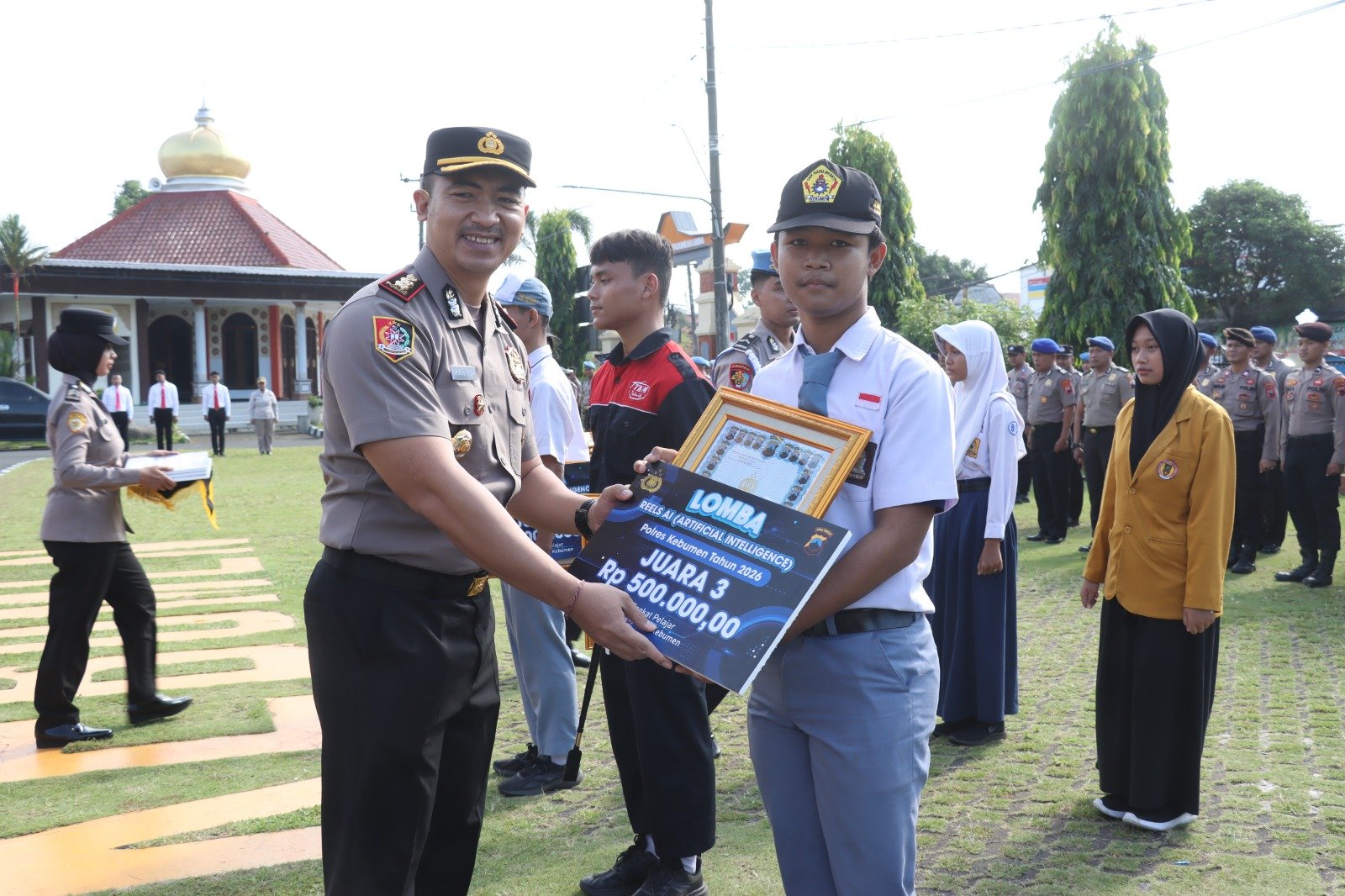 Pelajar Kebumen Raih Apresiasi Lomba Reels AI, Kapolres Tekankan Tanggung Jawab Bermedia