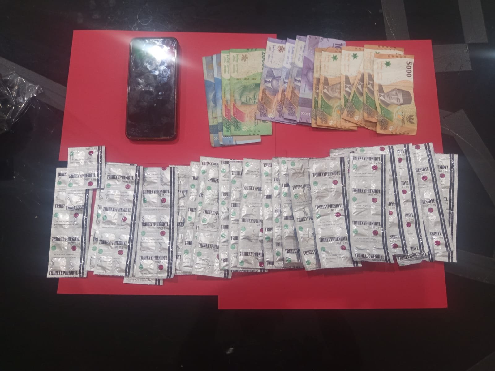 Polres Karanganyar Sikat Peredaran Obat Keras, 789 Butir Trihexyphenidyl Disita
