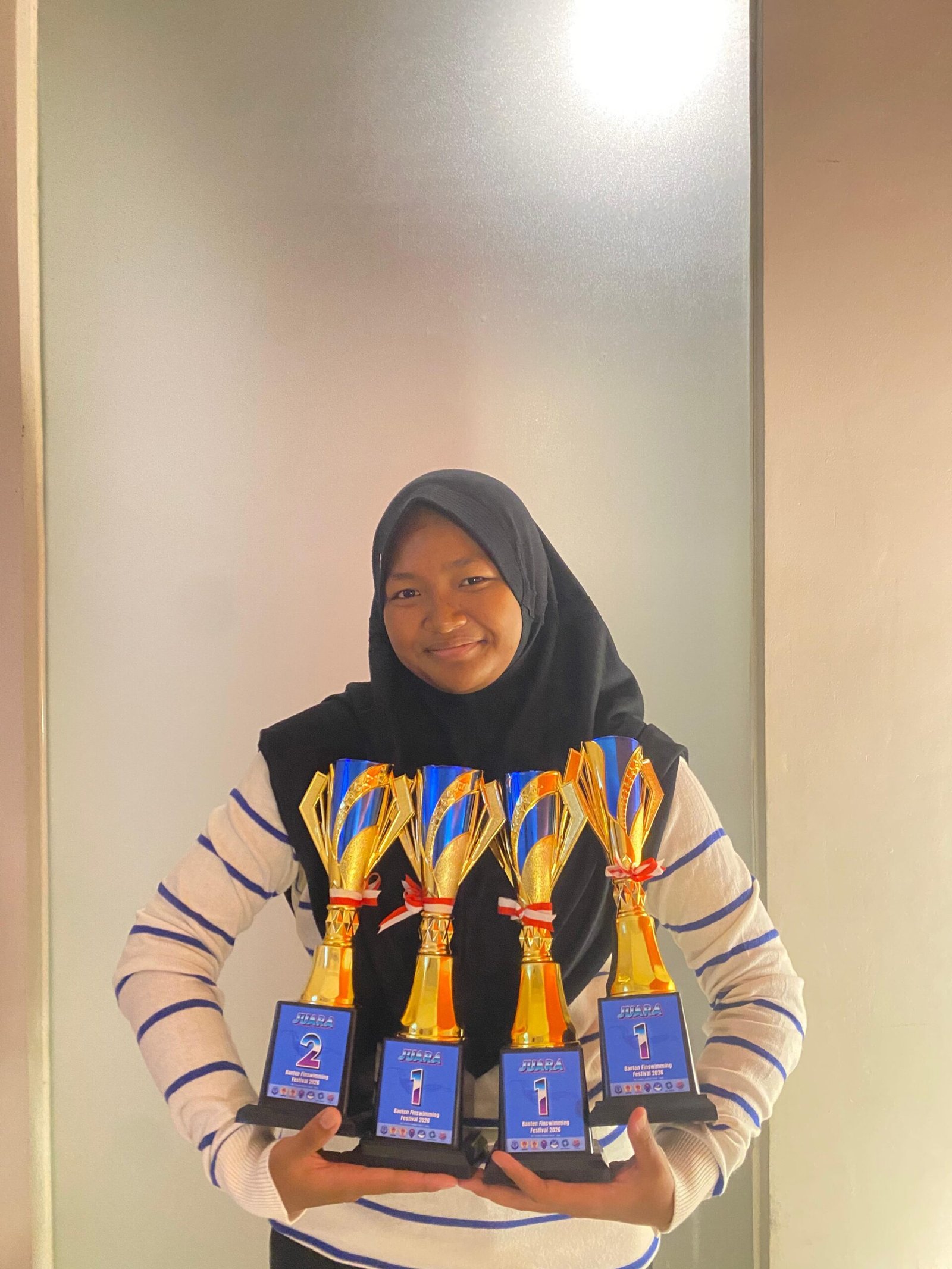 Putri Bhabinkamtibmas Banyumas Sabet Empat Medali di Kejurnas Finswimming 2026