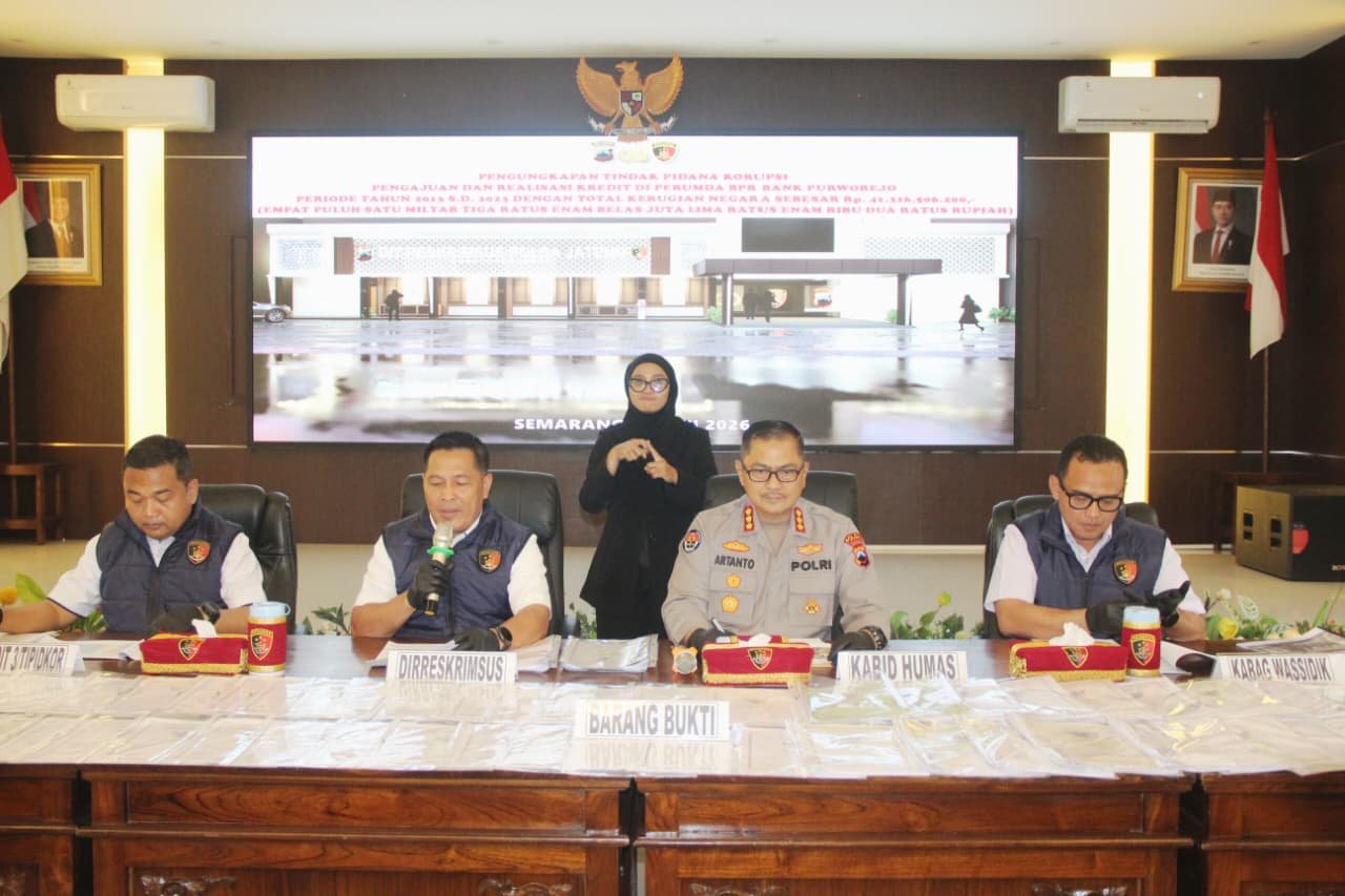 Kredit Fiktif Satu Dekade di BPR Purworejo Terbongkar, Polda Jateng Tetapkan 6 Tersangka