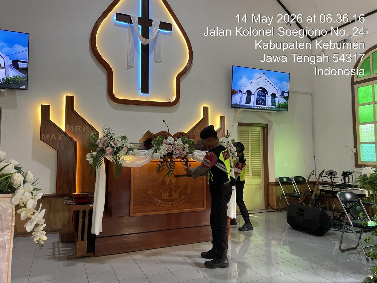 Jelang Kenaikan Isa Almasih, Polres Kebumen Sterilisasi Sejumlah Gereja Demi Pastikan Ibadah Aman dan Khidmat