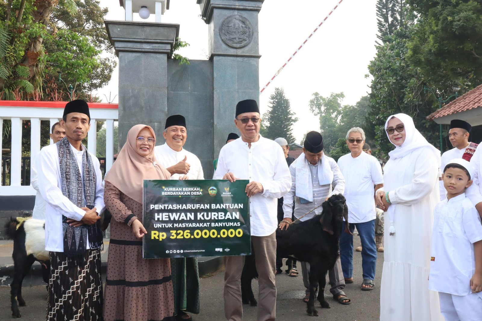 BAZNAS Banyumas Salurkan Hewan Kurban Usai Sholat Idul Adha, Wujudkan Kurban Berdampak Hingga Pelosok Desa