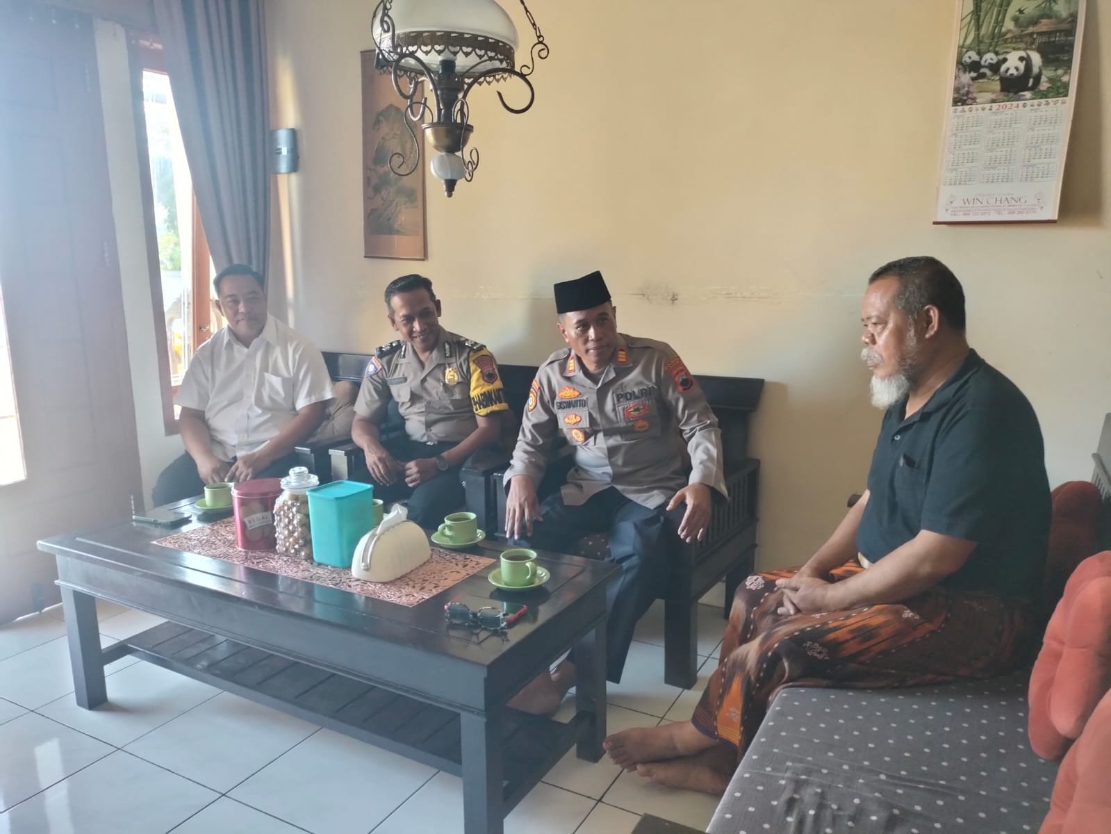 Kapolsek Adipala Rangkul PWI LS, Perkuat Sinergi Jaga Kamtibmas Sambut Tahun Baru Islam 1448 H