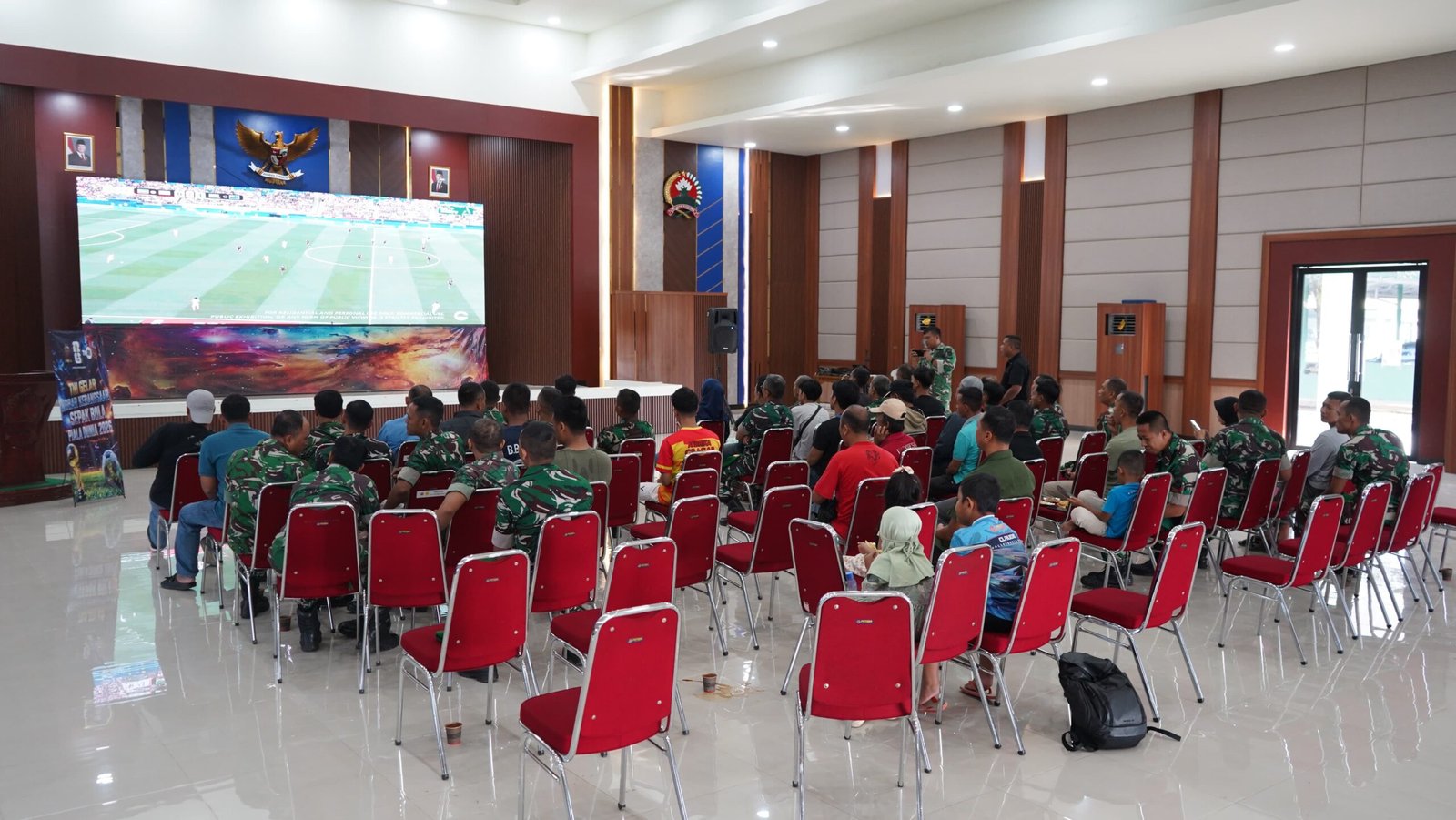 Nobar Piala Dunia Jadi Perekat Kebangsaan, Korem 071/Wijayakusuma Perkuat Semangat Persatuan Lewat Sepak Bola
