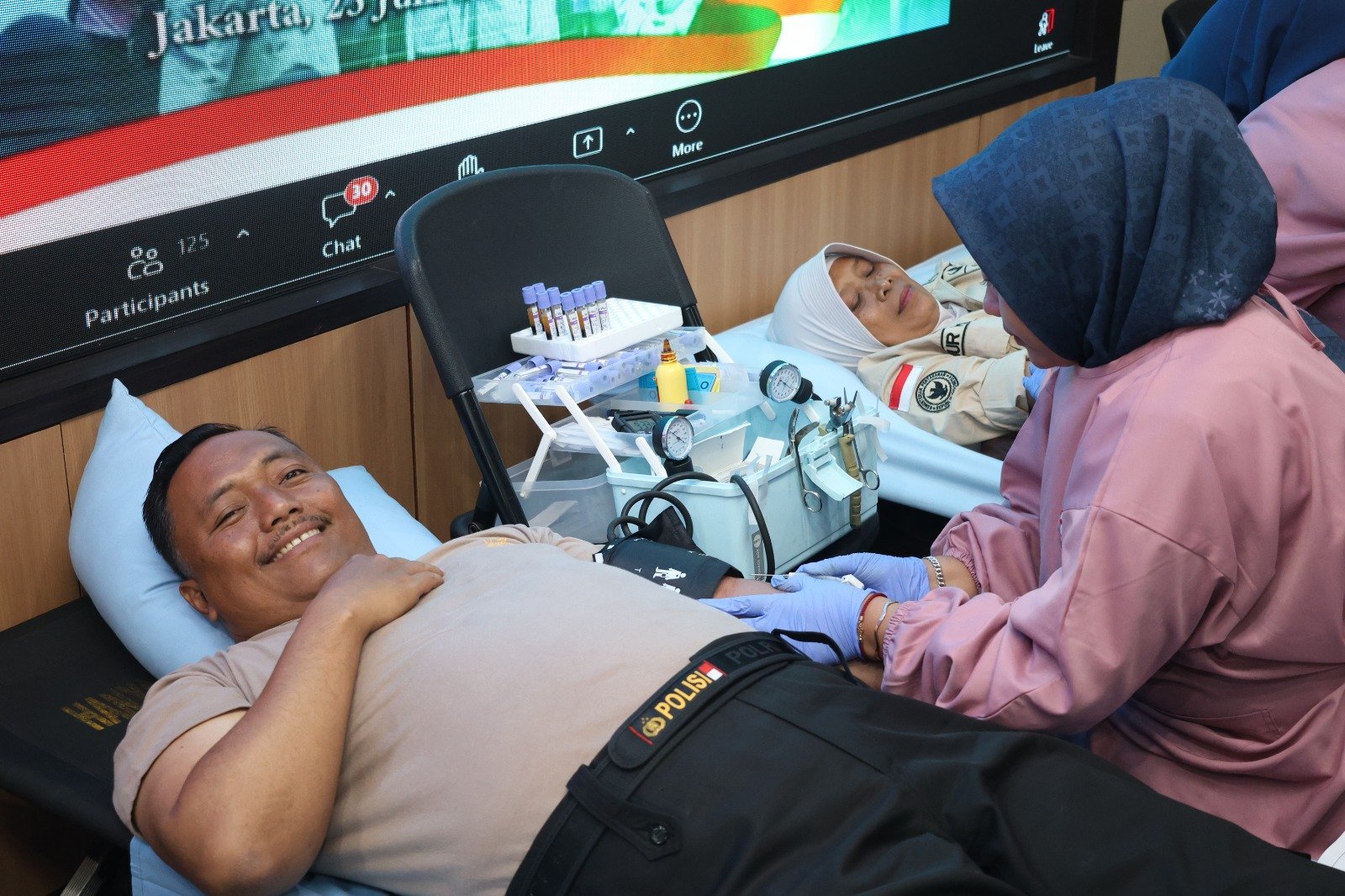 Sambut Hari Bhayangkara ke-80, Polresta Cilacap Gelar Donor Darah Massal Libatkan TNI, Bhayangkari dan Instansi Daerah