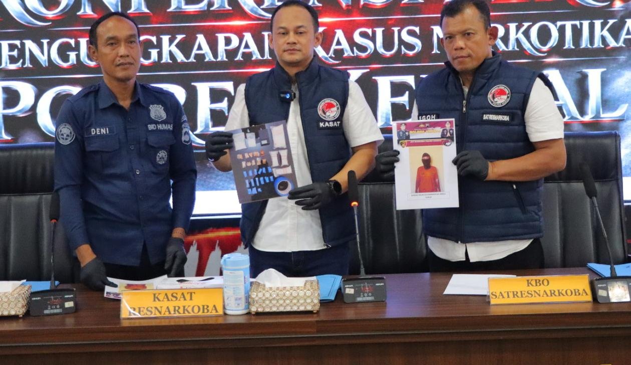 Polres Kendal Gagalkan Peredaran 50 Gram Sabu