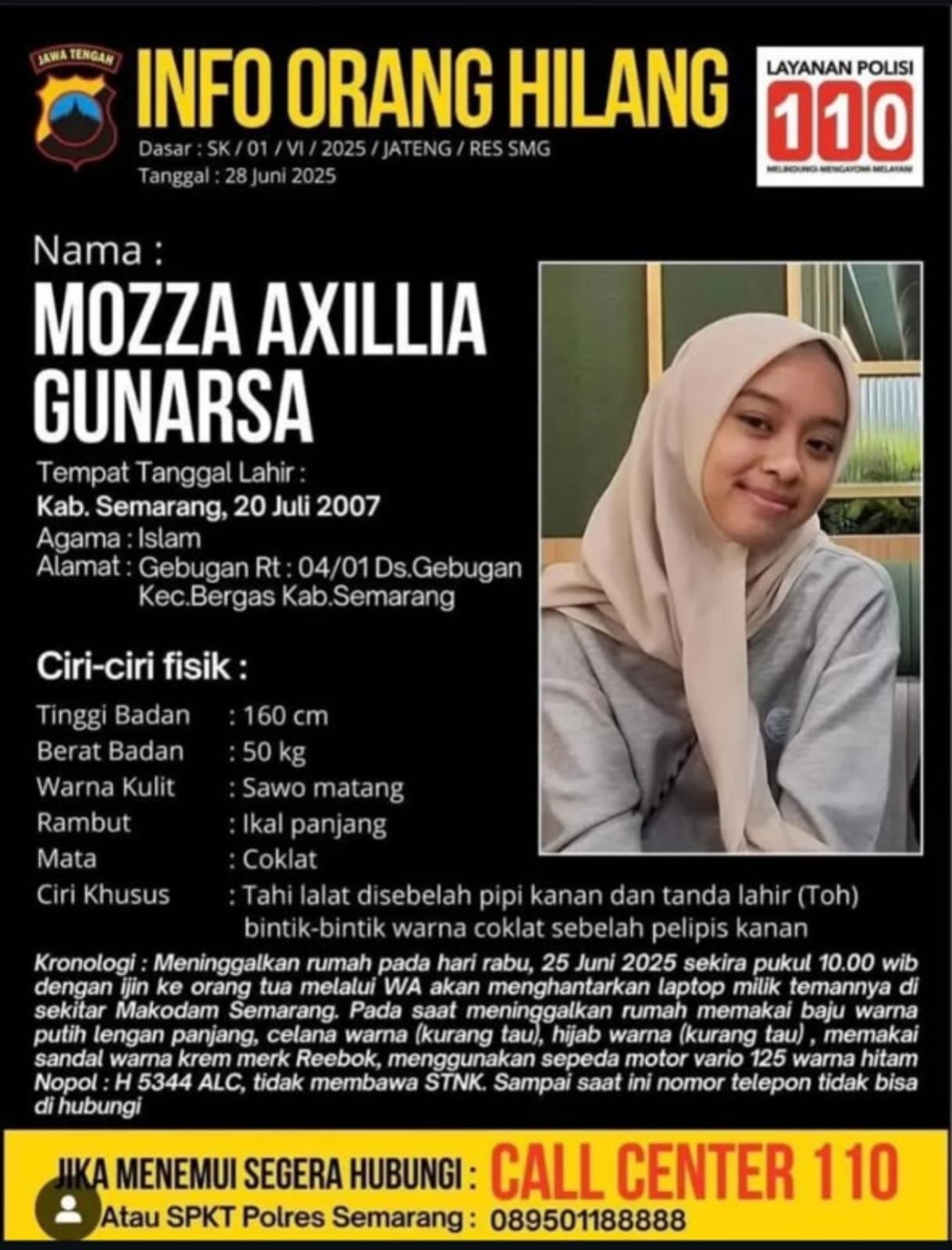 Polres Semarang lntensifkan Pencarian Mozza