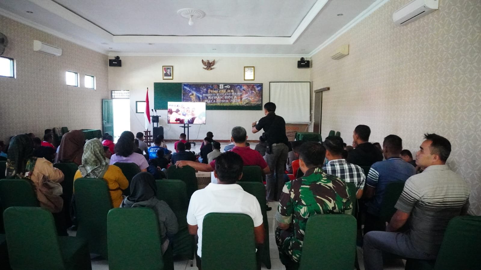 Kodim Boyolali Gelar Nobar Piala Dunia Bersama Warga