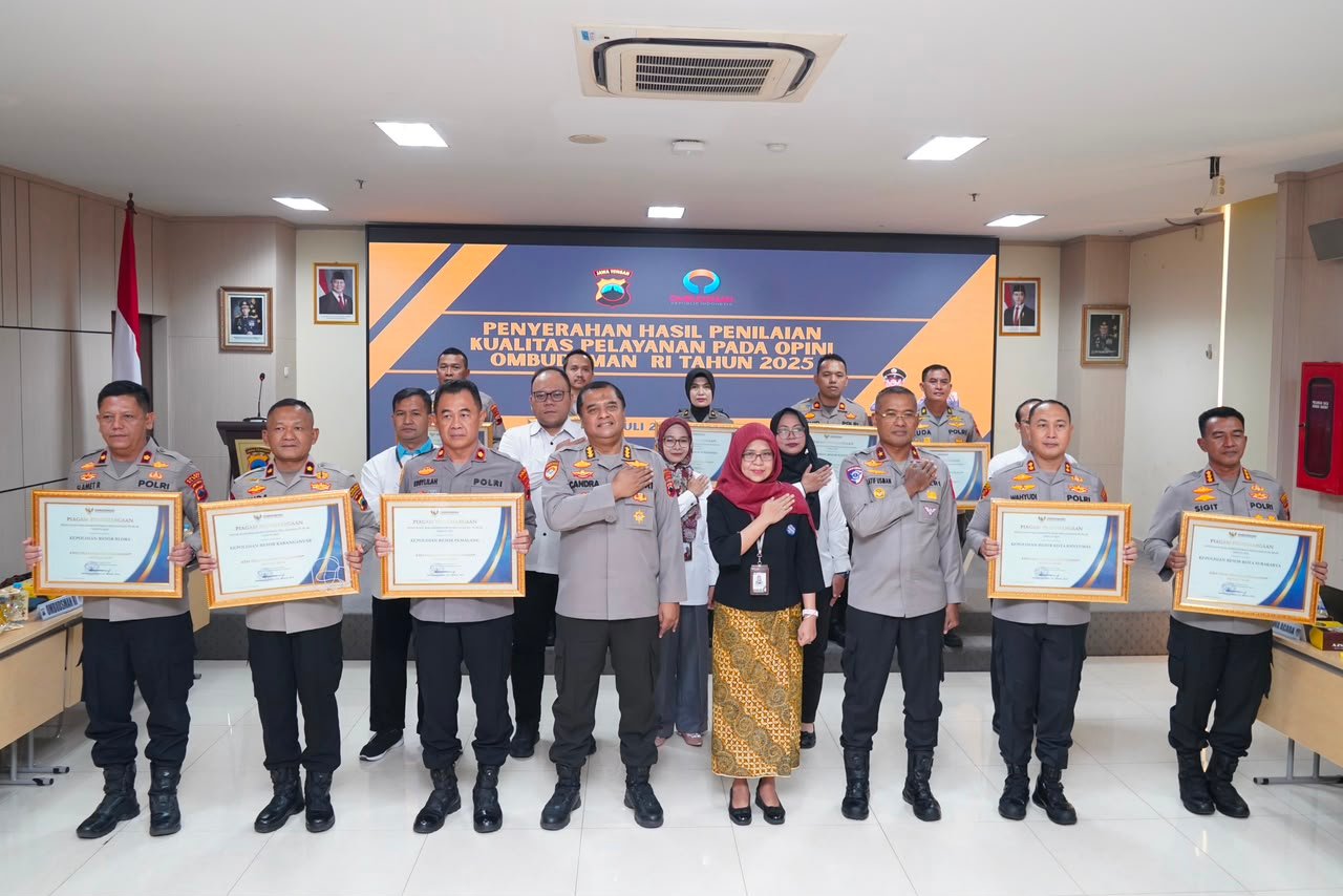 Ombudsman RI Apresiasi Kwalitas Pelayanan 10 Polres di Jateng