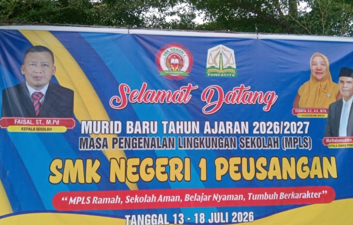 SMKN 1 Peusangan Sambut 317 Siswa Baru Lewat MPLS