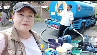 Kolaborasi Bunda Milenial, Pemdes, Kecamatan, dan BPBD Hadirkan Bak Penampungan Air Bersih untuk Warga Somawangi