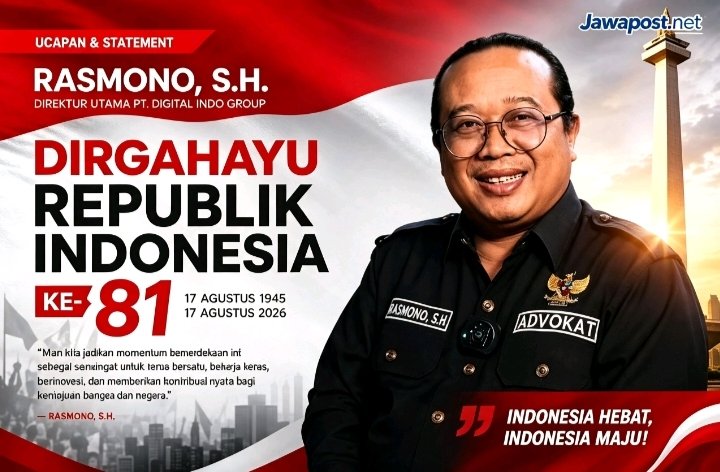 Rasmono SH ; Kemerdekaan Harus Diisi Dengan Karya Nyata