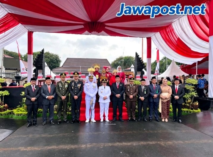 Kapolresta Cilacap Hadiri Upacara HUT ke-81 RI