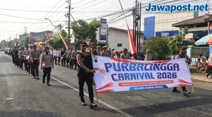 Polres Purbalingga Tampilkan Pesan Humanis di Carnival 2026
