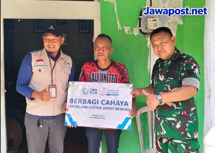 Koramil Eromoko Gandeng PLN Pasang Listrik Gratis Untuk Warga Kurang Mampu