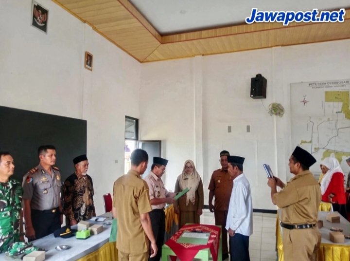 Anggota BPD Antarwaktu Desa Gebangsari Dilantik, Camat Tekankan Integritas