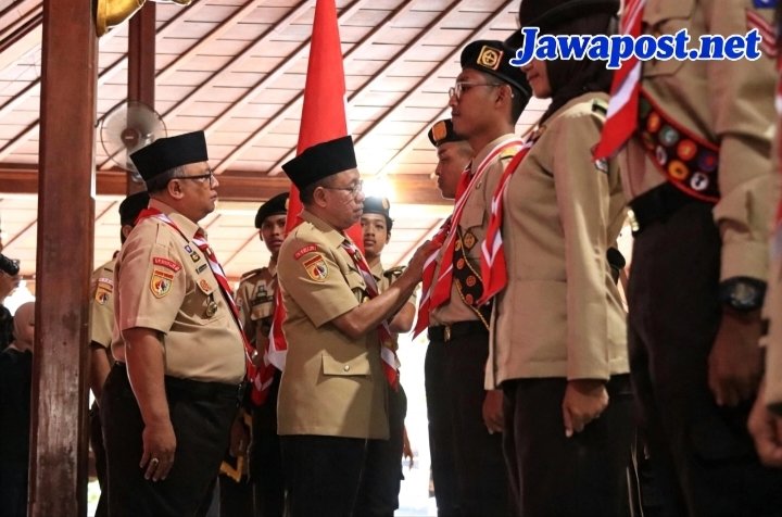 39 Tunas Muda dikukuhkan,Bupati Banyumas Tanamkan Nilai Keteladanan