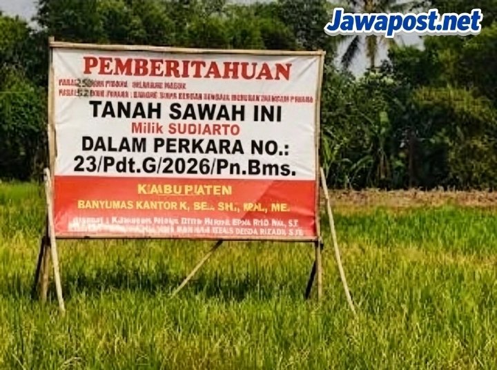 Tanda Tangan Almarhum Dipersoalkan, PN Banyumas Periksa Lahan Sengketa