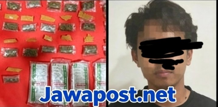 Polresta Banyumas Tangkap IS, 75 Gram Ganja dan 486 Obat Disita