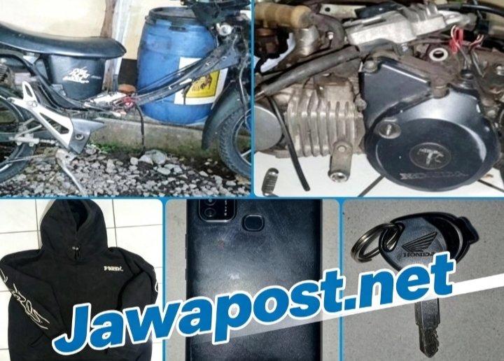 Terungkap !!! Polisi Temukan Motor Warga Yang dicuri Di Sumbang Sudah Jadi Suku Cadang