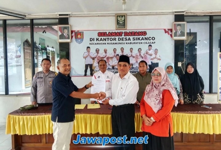 Sah Wartoyo Daftar Calon Kades Sikanco, Berkas Lengkap