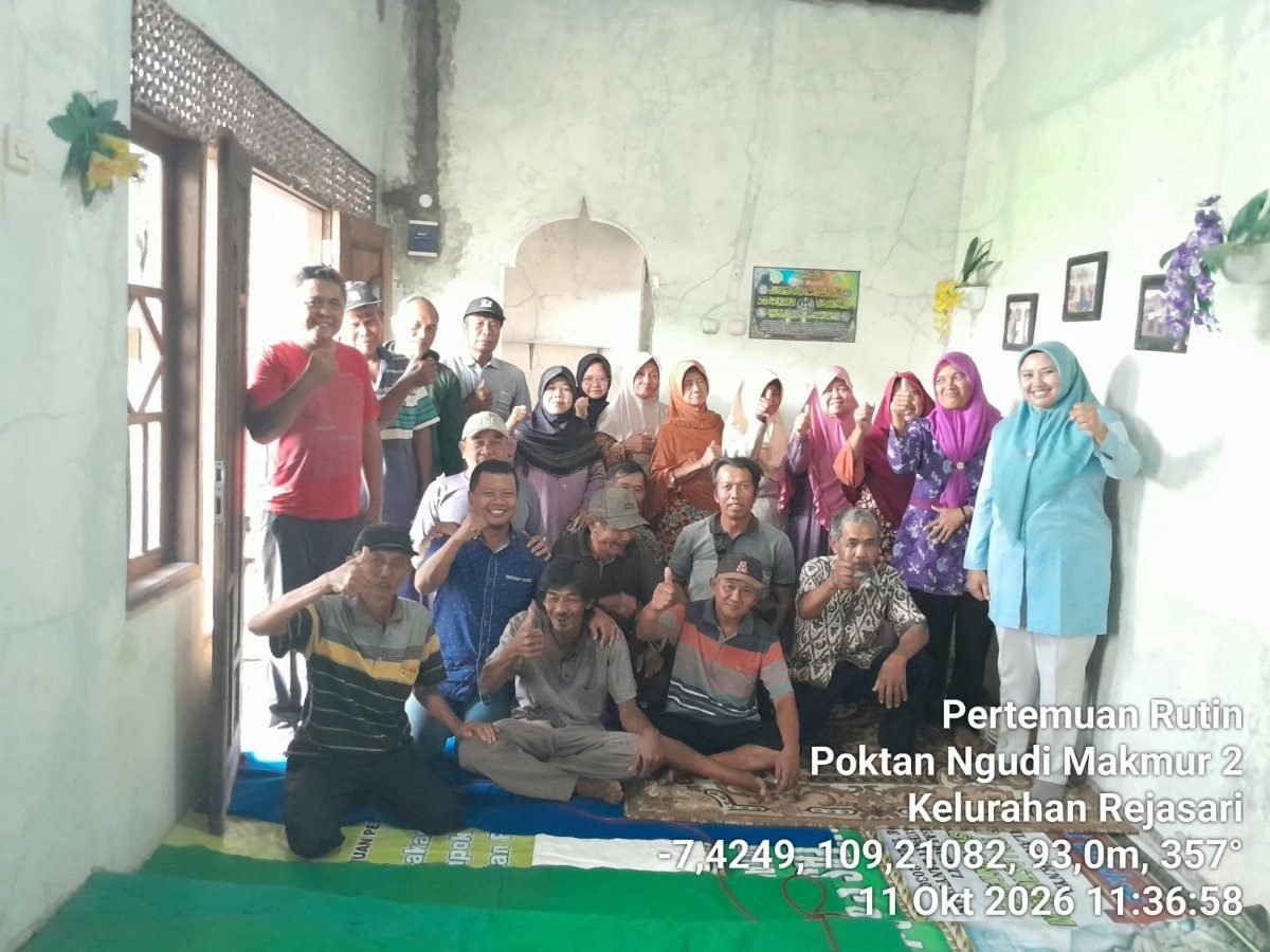Babinsa dan PPL Perkuat Ketahanan Pangan Kelompok Tani Ngudi Makmur 2