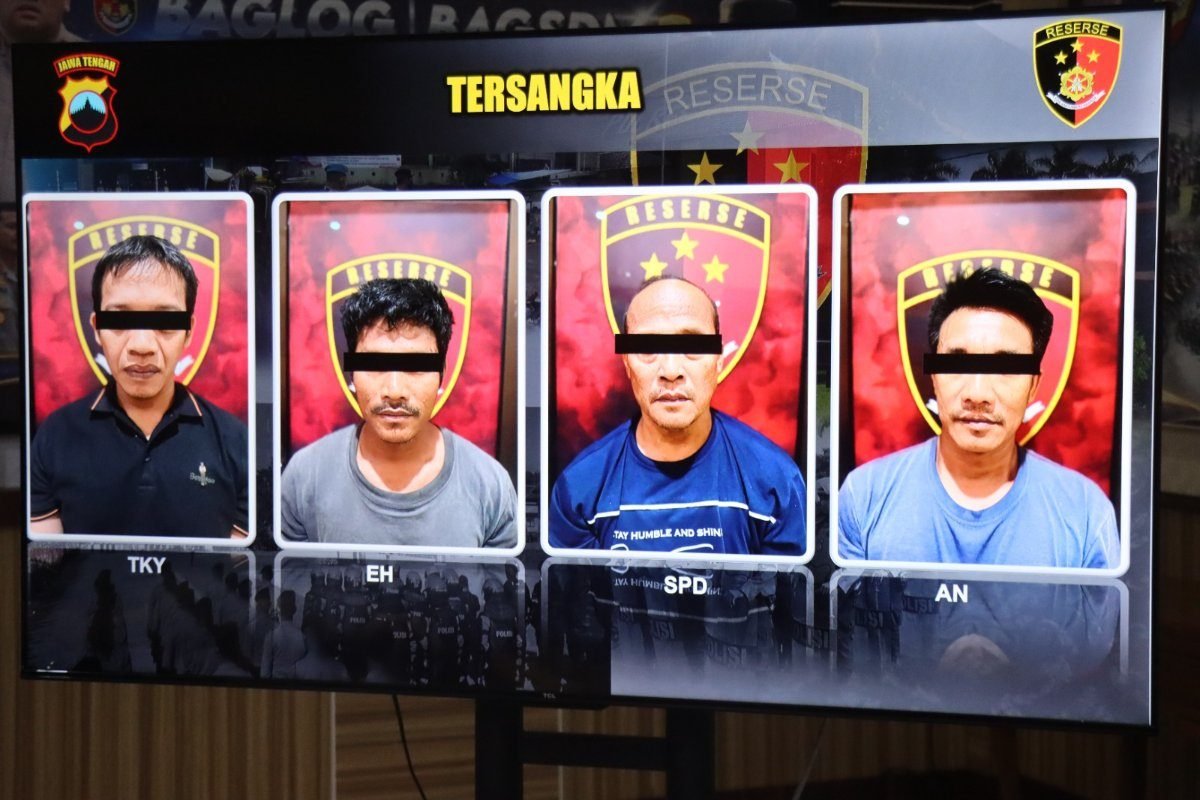 Polres Boyolali Bekuk 4 Pencuri Kabel Tower, 15 TKP Terungkap