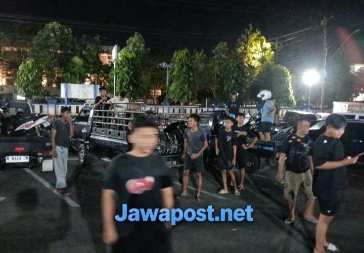 Polsek Kembaran Tindak 21 Motor Balap Liar di Banyumas