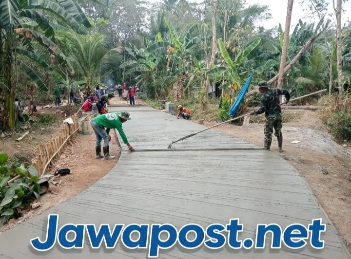 Progres Bakti TNI AD 2026: Rabat Beton Banyumas 70%, Sawangan 58%, Tirtomoyo 55%, RTLH Kebumen 40%