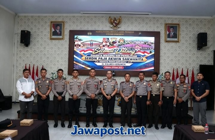 Tiga Pasis Akpol Angkatan 58 Magang di Polres Kebumen